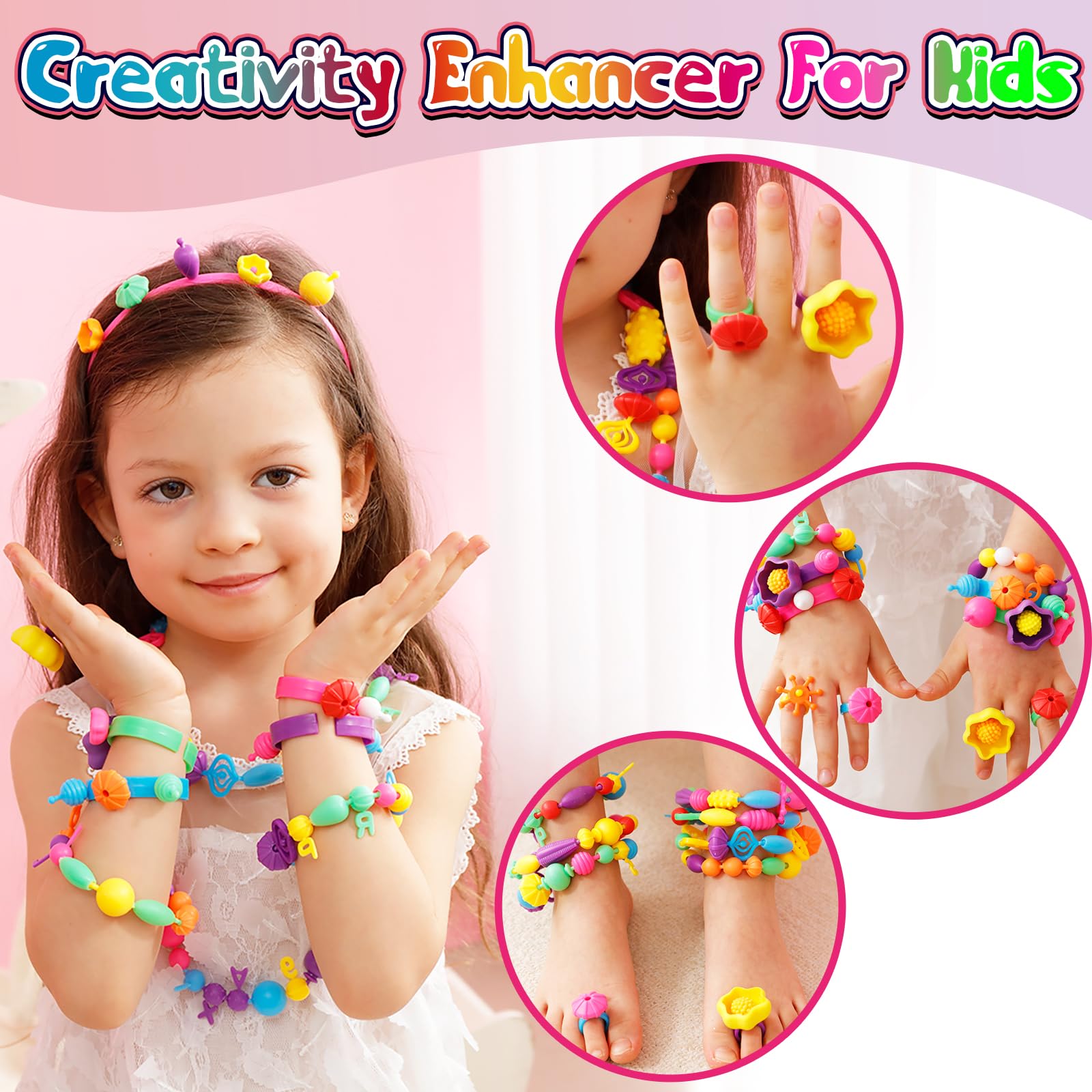 Bead assembly strengthens finger flexibility and hand-eye coordination