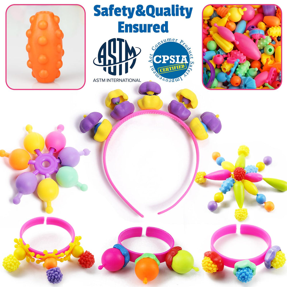 FUNZBO bracelet design with snap beads encourages imaginative play