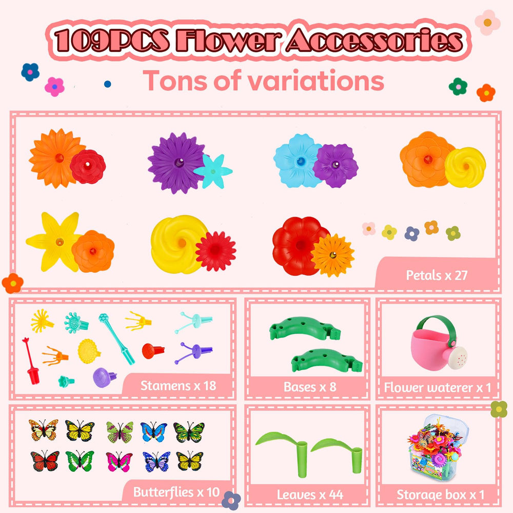 FUNZBO Bright colors flower-parts spark vibrant designs