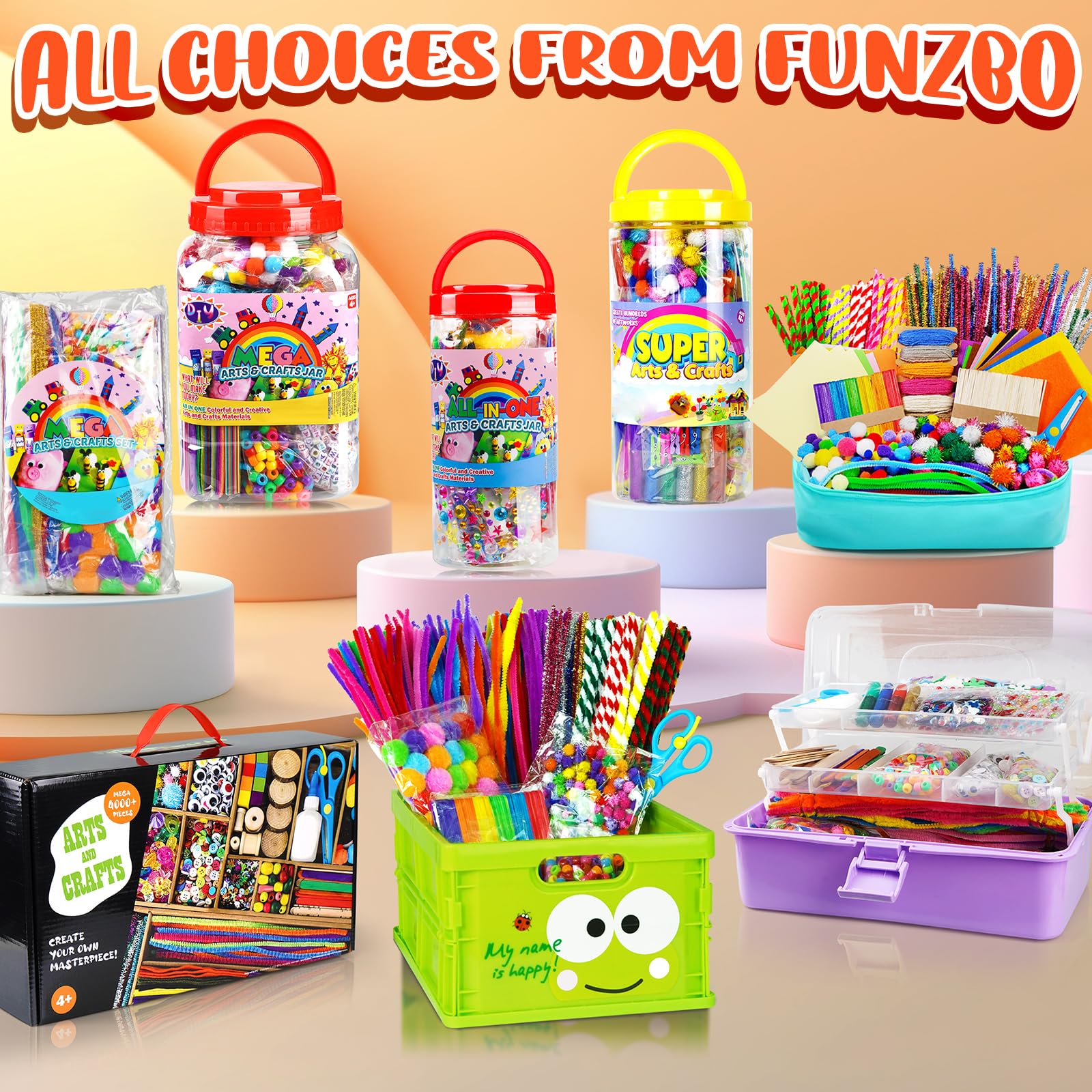 FUNZBO complete creativity kit saves planning time with ready-to-use materials.