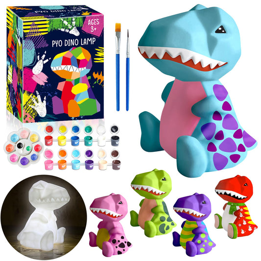 FUNZBO dinosaur lamp painting kit with geometric surface for kids