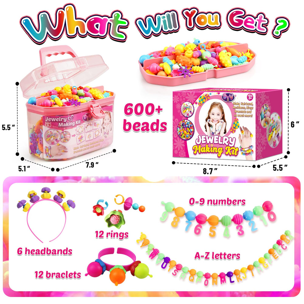 FUNZBO snap beads variety supports easy bracelet, necklace designs for kids