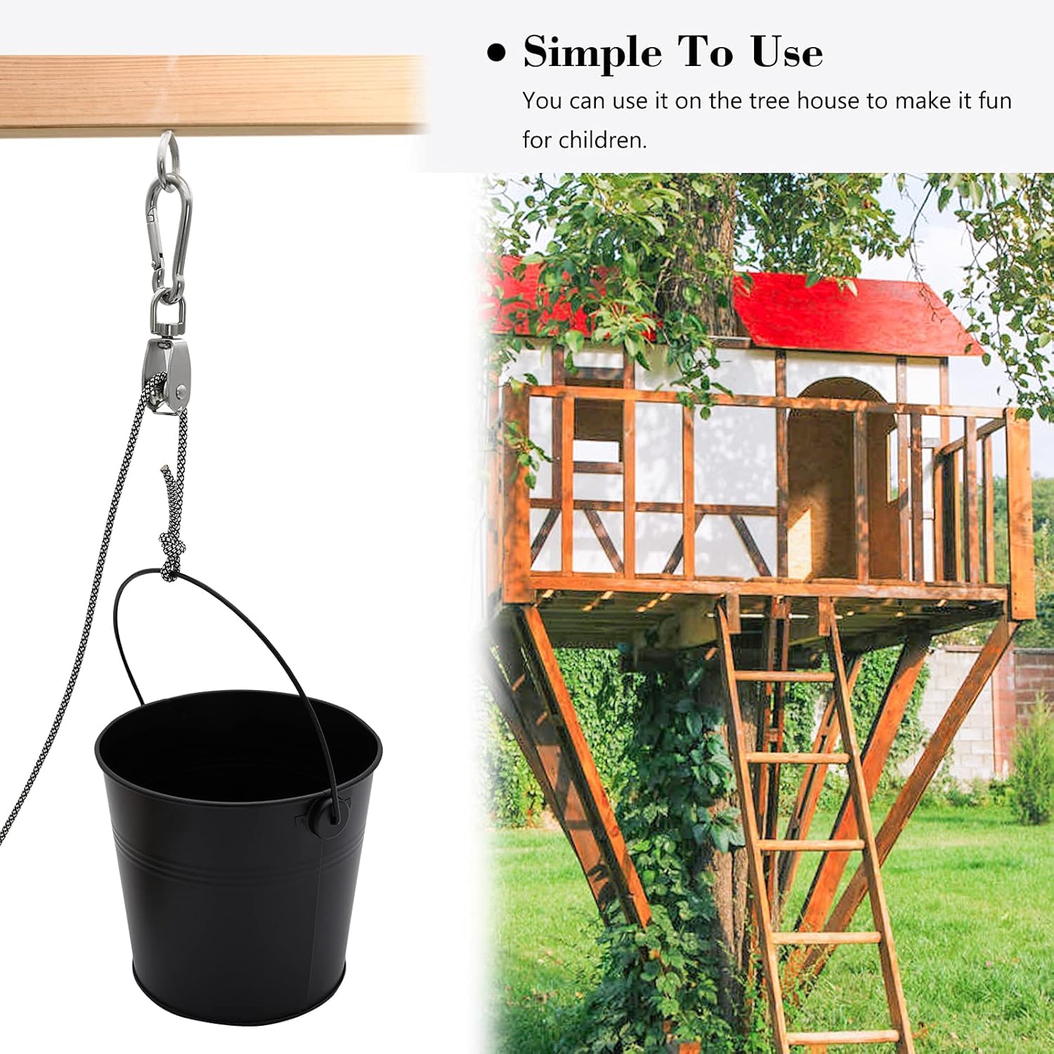 FUQUN outdoor playset feature encourages active, cooperative backyard adventures