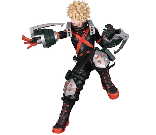 furyu my hero academia bakugo detail closeup highlighting sculpt and paintwork