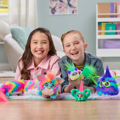 Furby DJ Furblets Kitt-Ee-Luv pink cheetah print design sparks playful imagination.