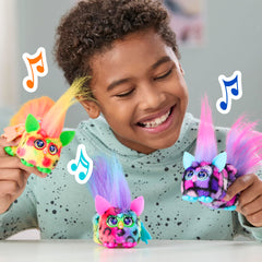 Furby DJ Furblets Pepp-Oh-Roni clip-on for on-the-go play.