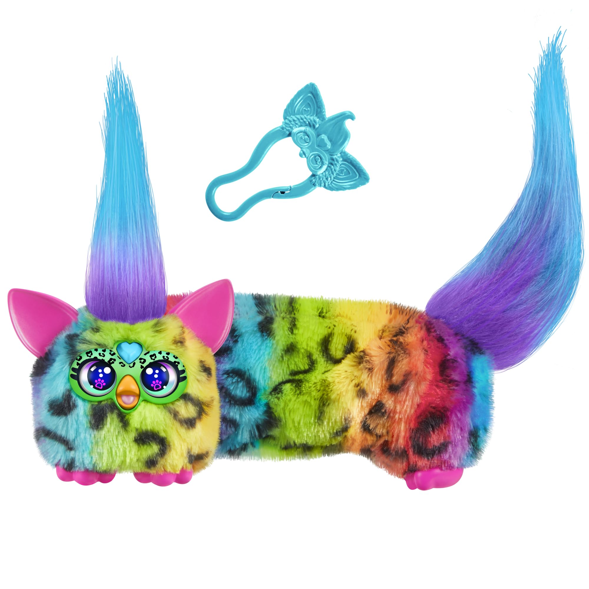 Furby DJ Furblets Rainbow-Kat packaging image showing the mini plush toy for on-the-go play