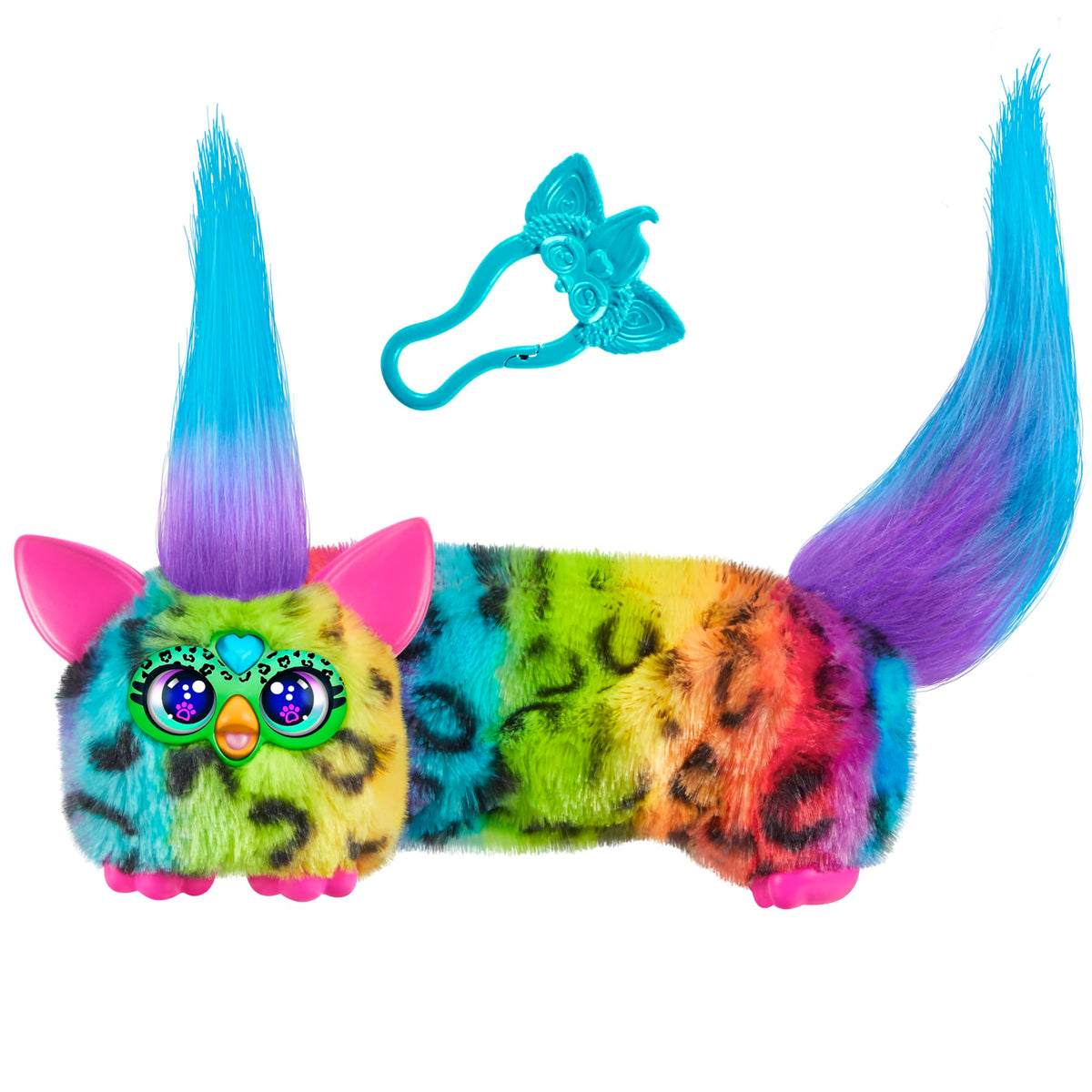 Furby DJ Furblets Rainbow-Kat packaging image showing the mini plush toy for on-the-go play