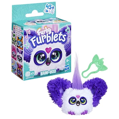 Furby Bam-Boo activates via beak, heart gem, or head tap for interactive fun