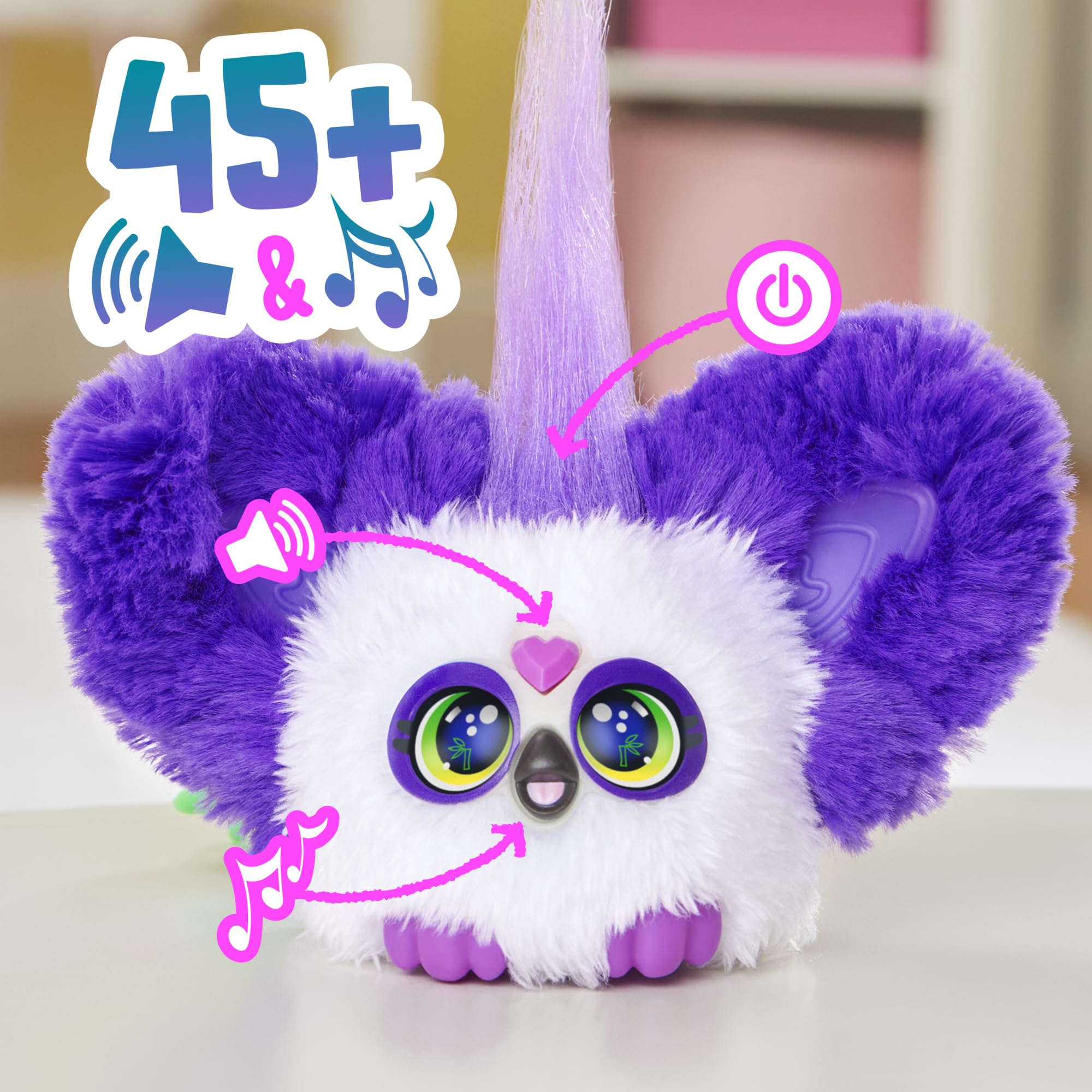 Furby Bam-Boo 2-inch travel toy fits in backpacks and bags