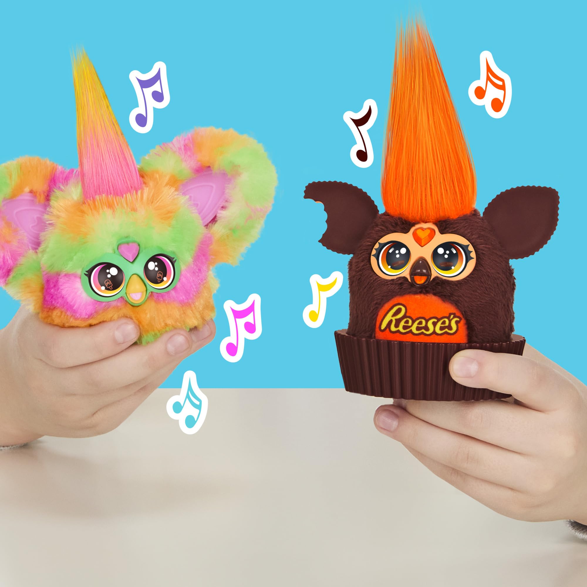 Batteries included for immediate play on Furby Furblets.