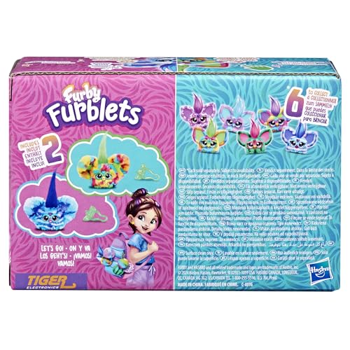 Furby Furblets surface-clean design helps quick cleanup after play.