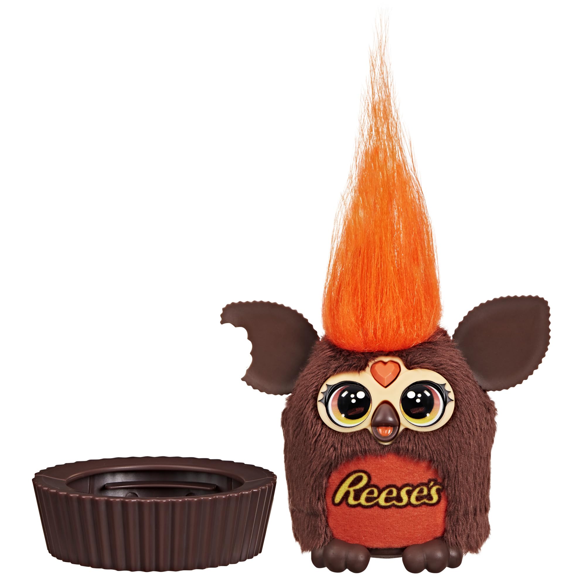Furby Furblets gift-ready collectible candy plush on shelf.