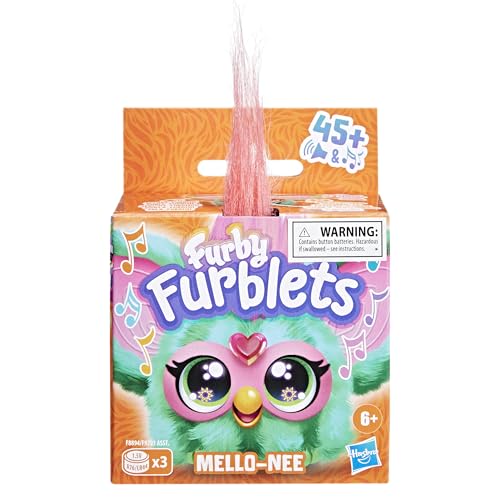 Furby Furblets Mello-Nee backpack clip view shows on-the-go music fun