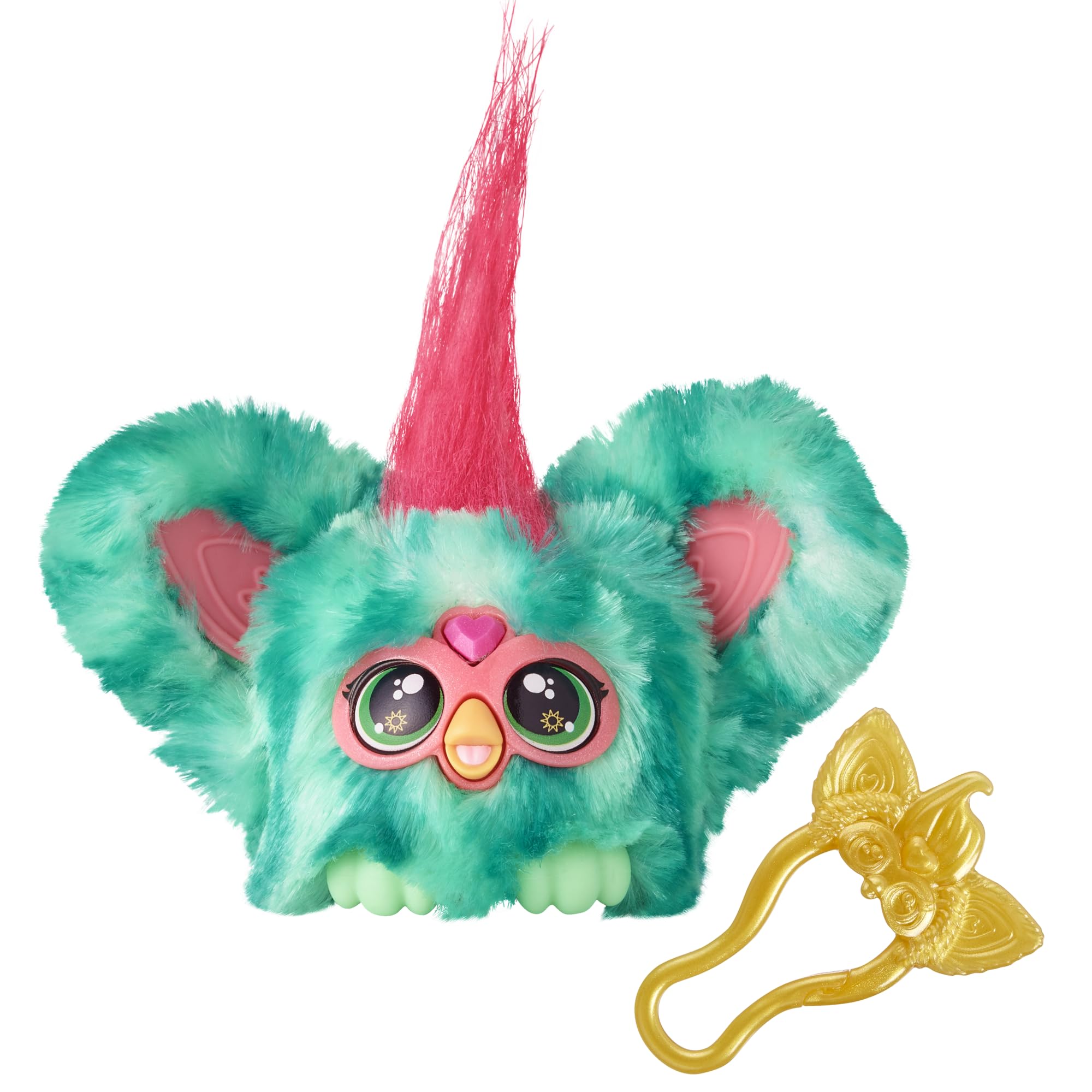 Furby Furblets Mello-Nee front view with watermelon fur offers portable playtime