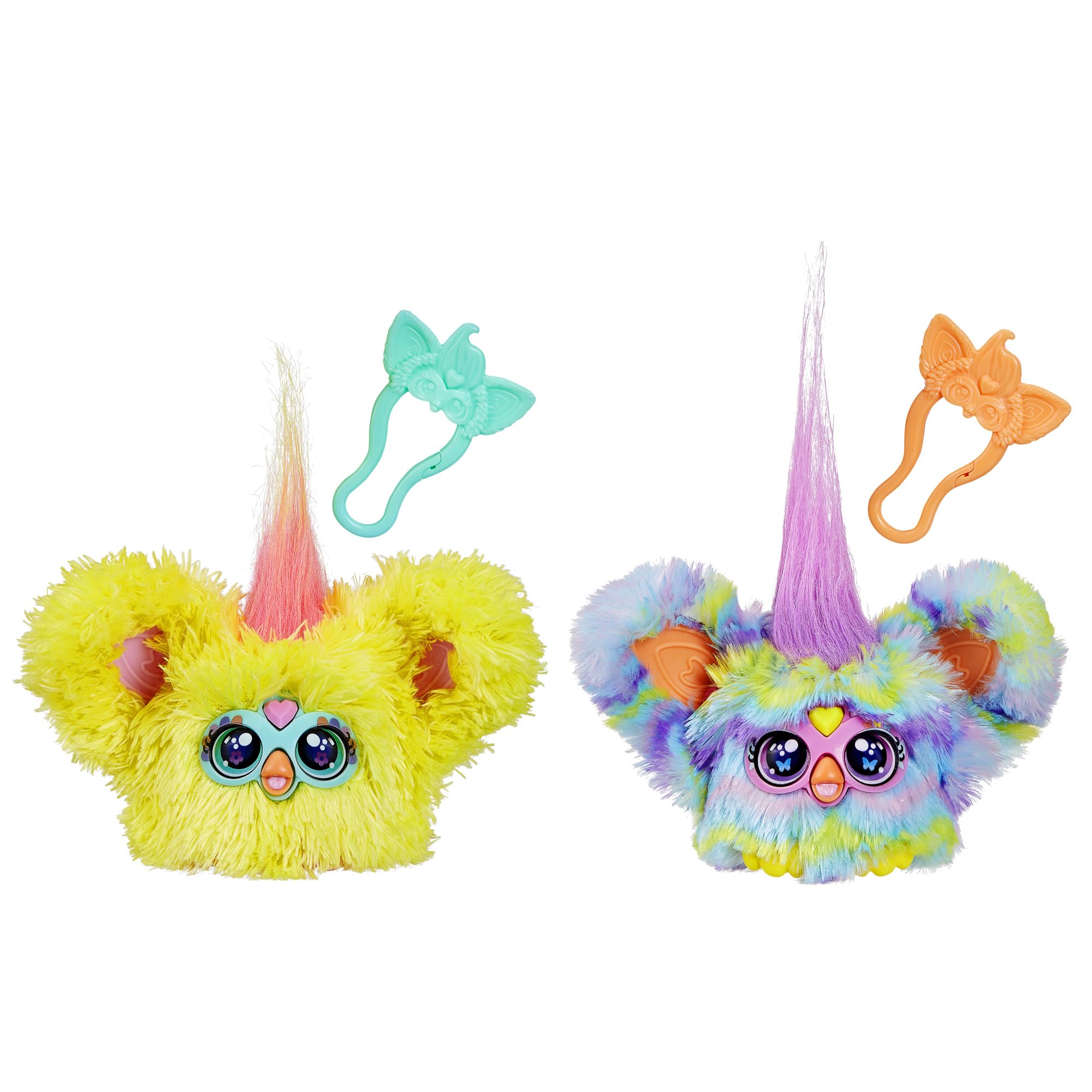 Furby Furblets Nug-Ette yellow chick with backpack clip for travel fun
