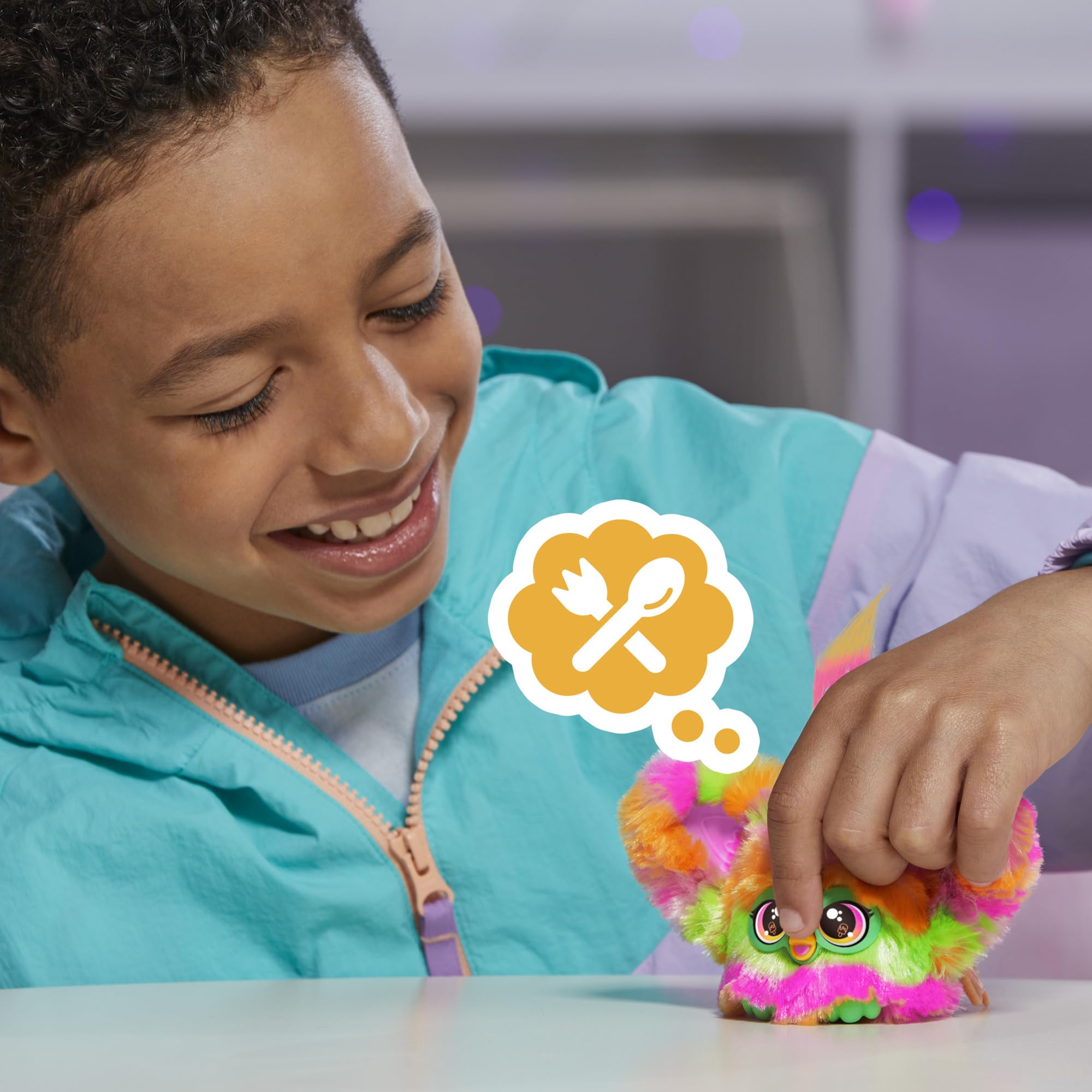 Furby Furblets Par-Tay offers 3 activation methods for 45+ sounds.