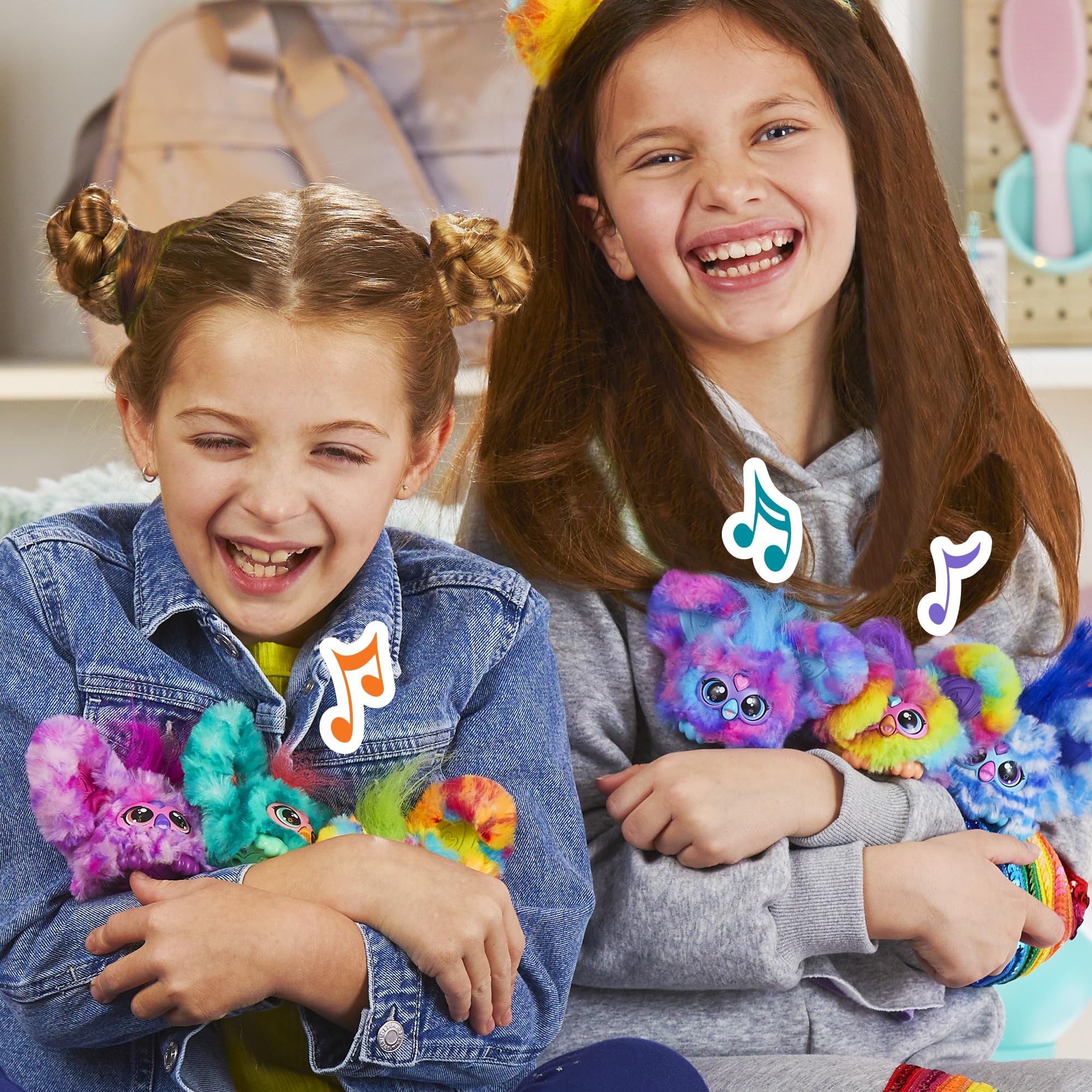 Furby Furblets peekaboo ears pop for playful interaction.