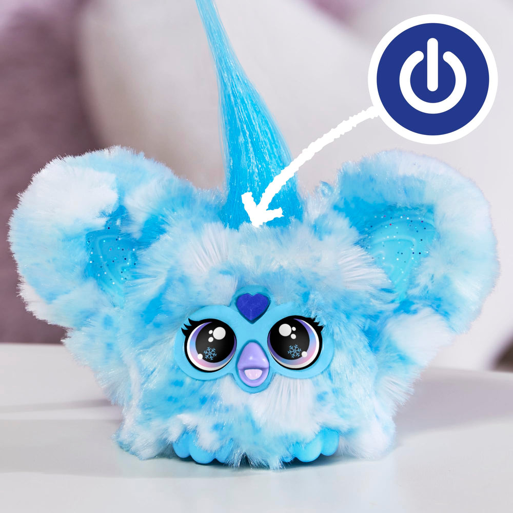 Furby Furblets Sno-Way compact plush toy fits small hands and backpacks.