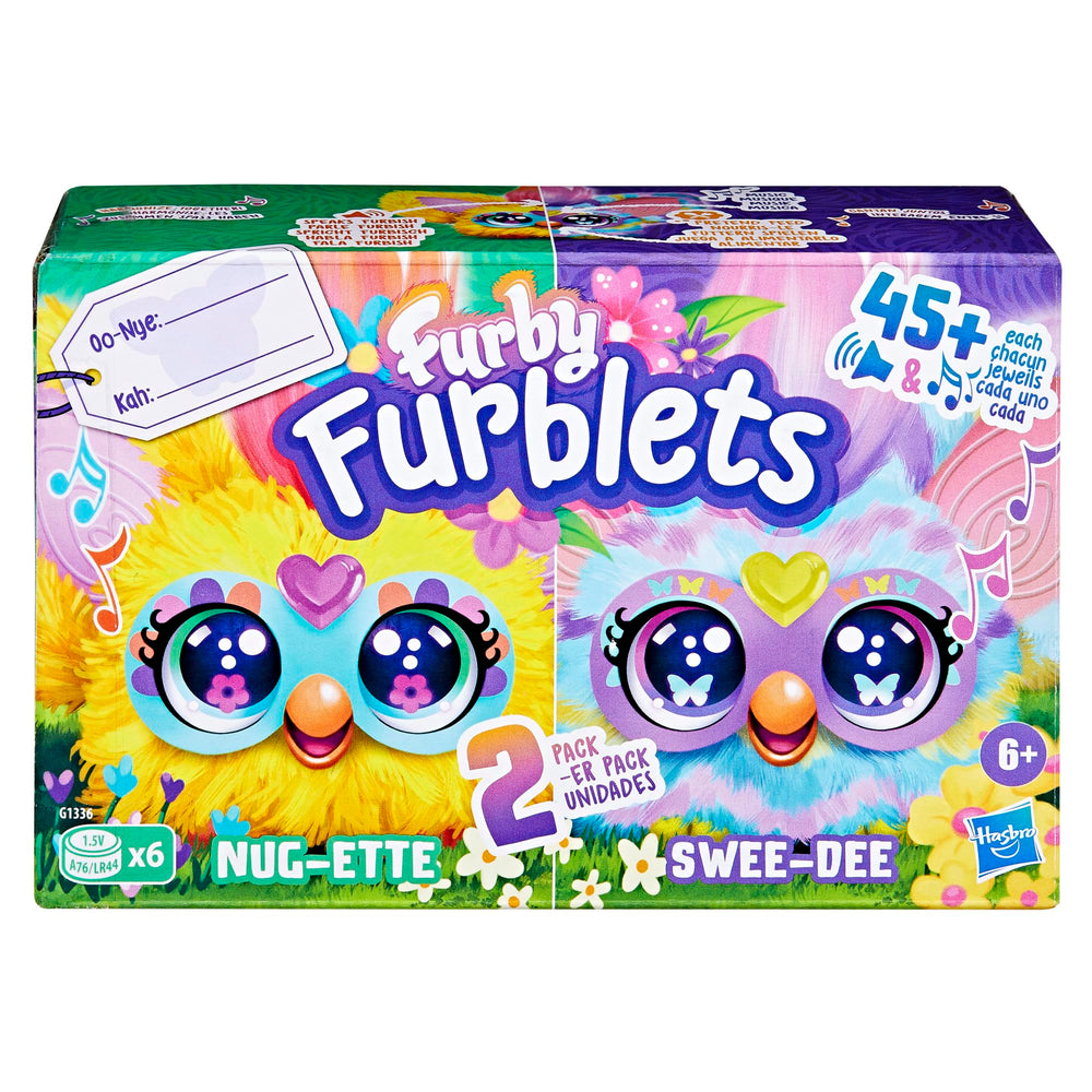 Furby Furblets Swee-Dee Easter egg plush with clip for backpacks