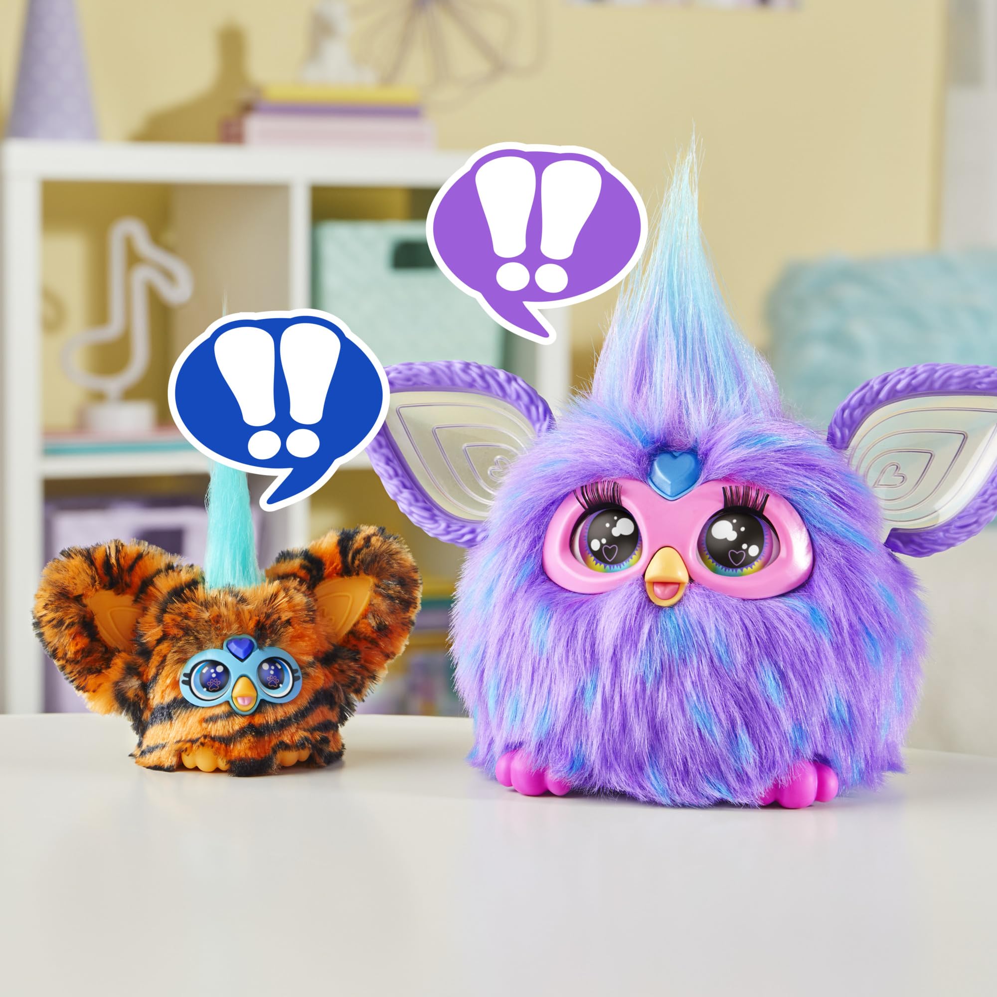 Furby Furblets Ty-Bee beak press activation for feeding noises