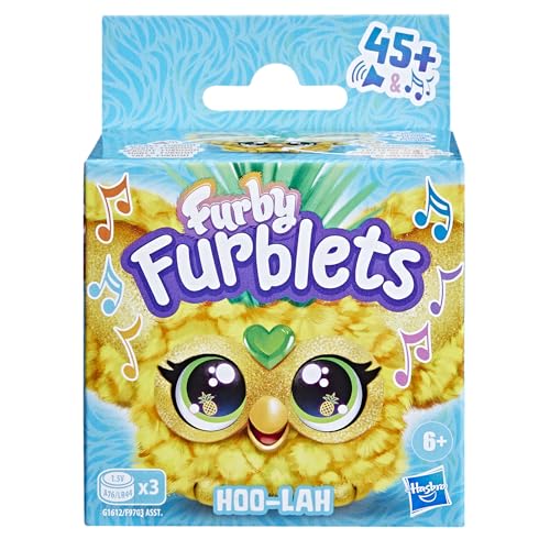 Hoo-Lah shows yellow fur with green tuft, appealing to kids and collectors.