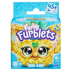 Hoo-Lah shows yellow fur with green tuft, appealing to kids and collectors.