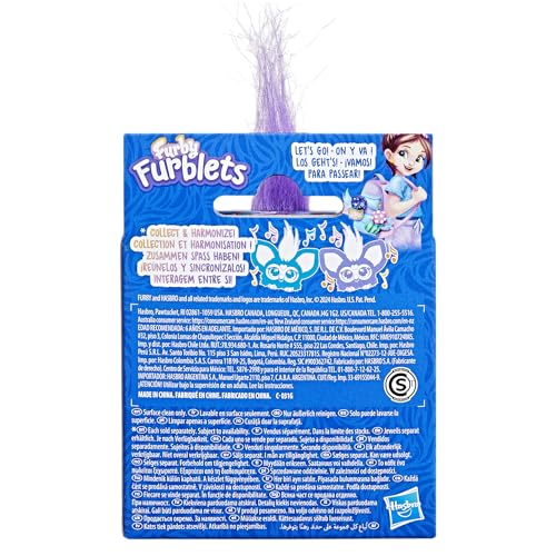 Furby Mer-May Furblets heart gem interaction triggers music and visual cues.