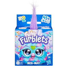 Furby Mer-May Furblets plays ocean tunes for kid-friendly background music.
