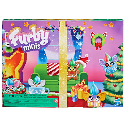 Furby Minis Advent Calendar figure ugly sweater showcases a festive Furby design.
