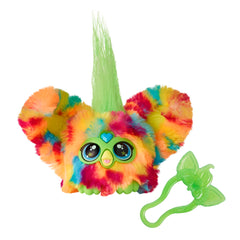 Furby Pix-Elle mini plush with backpack clip for on-the-go play.
