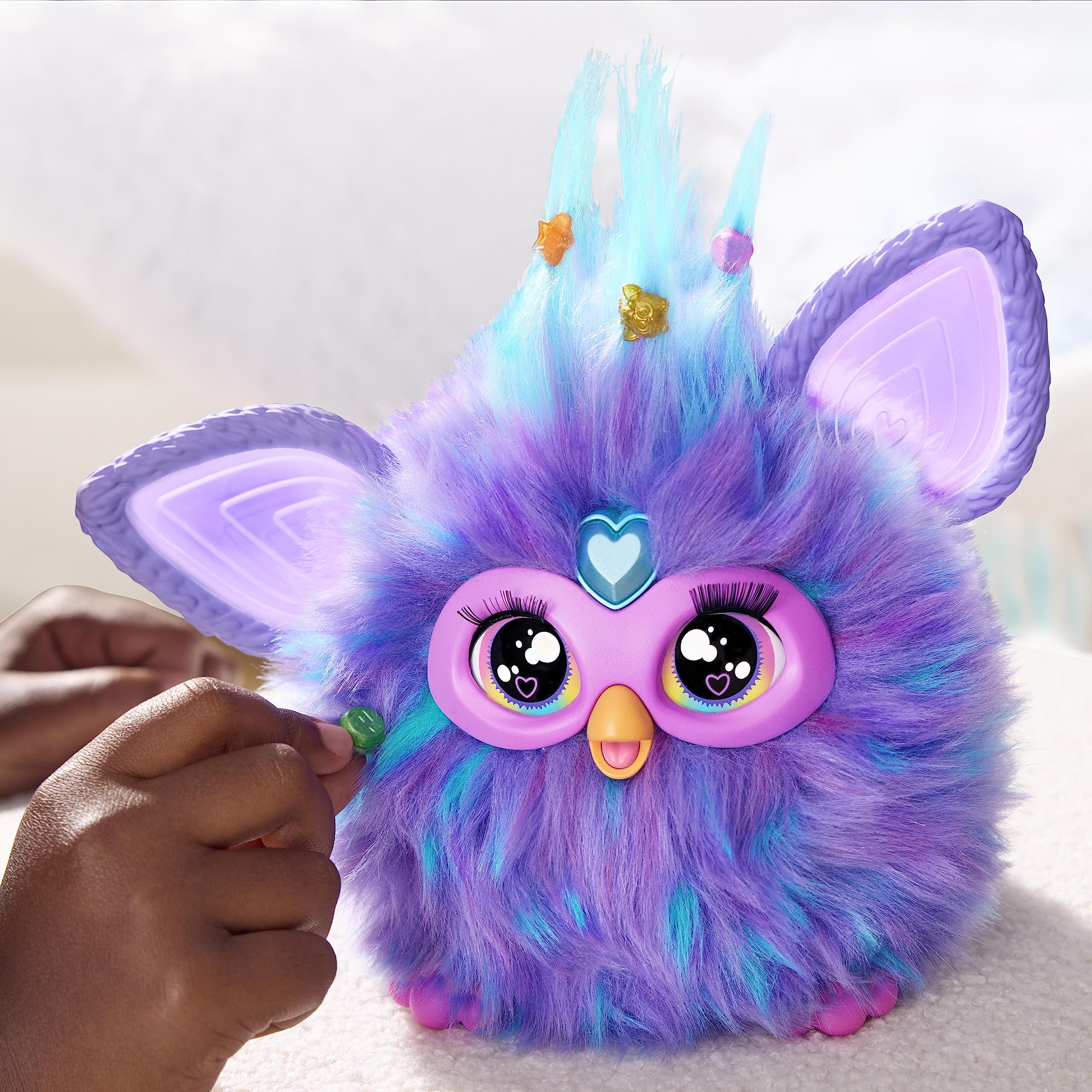 Furby Purple compact size, perfect on-the-go play companion