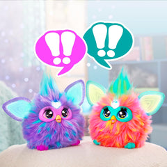 Furby Purple pairing with another Furby for interactive fun