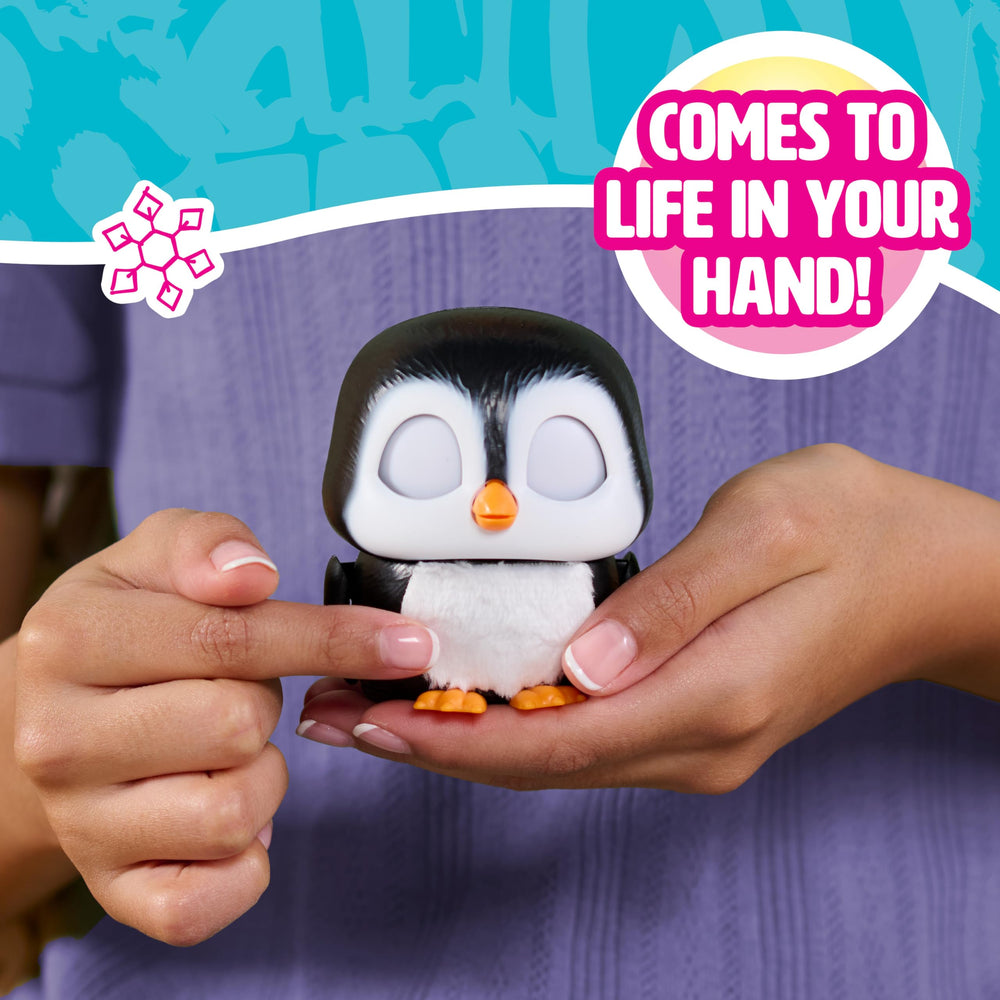 furReal Handfuls Shivers penguin responds to head and belly petting