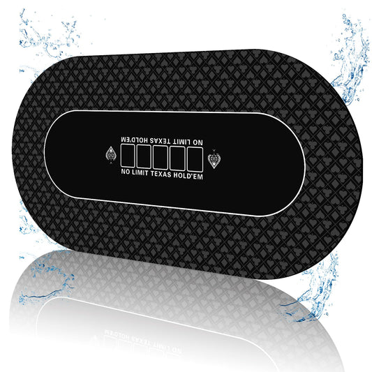 FURUISEN waterproof poker mat surface for spill-free game play
