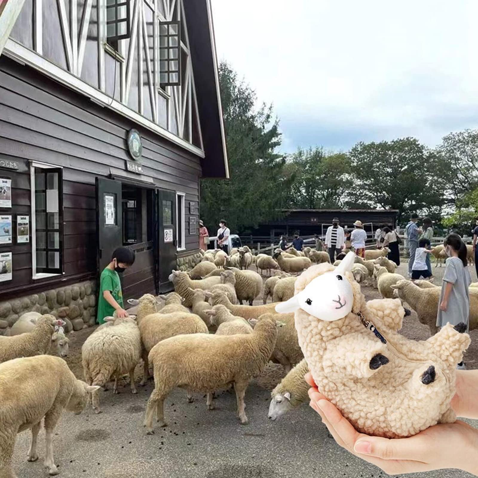 Furvana shaved sheep razor-pull detail, playful design for interactive grooming