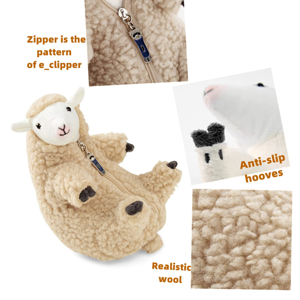 Furvana sheep plush toy, soft texture ideal for bedtime and play