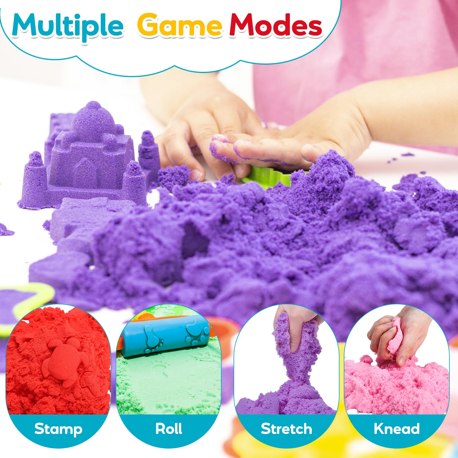 FURWEY sand molding for creative play, kids shaping with tools.