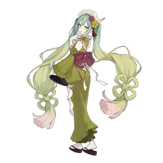 Furyu Hatsune Miku Matcha Parfait figure side view ideal for showcasing details
