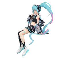FURYU Hatsune Miku Neon Cyber close-up face showing detailed sculpting.