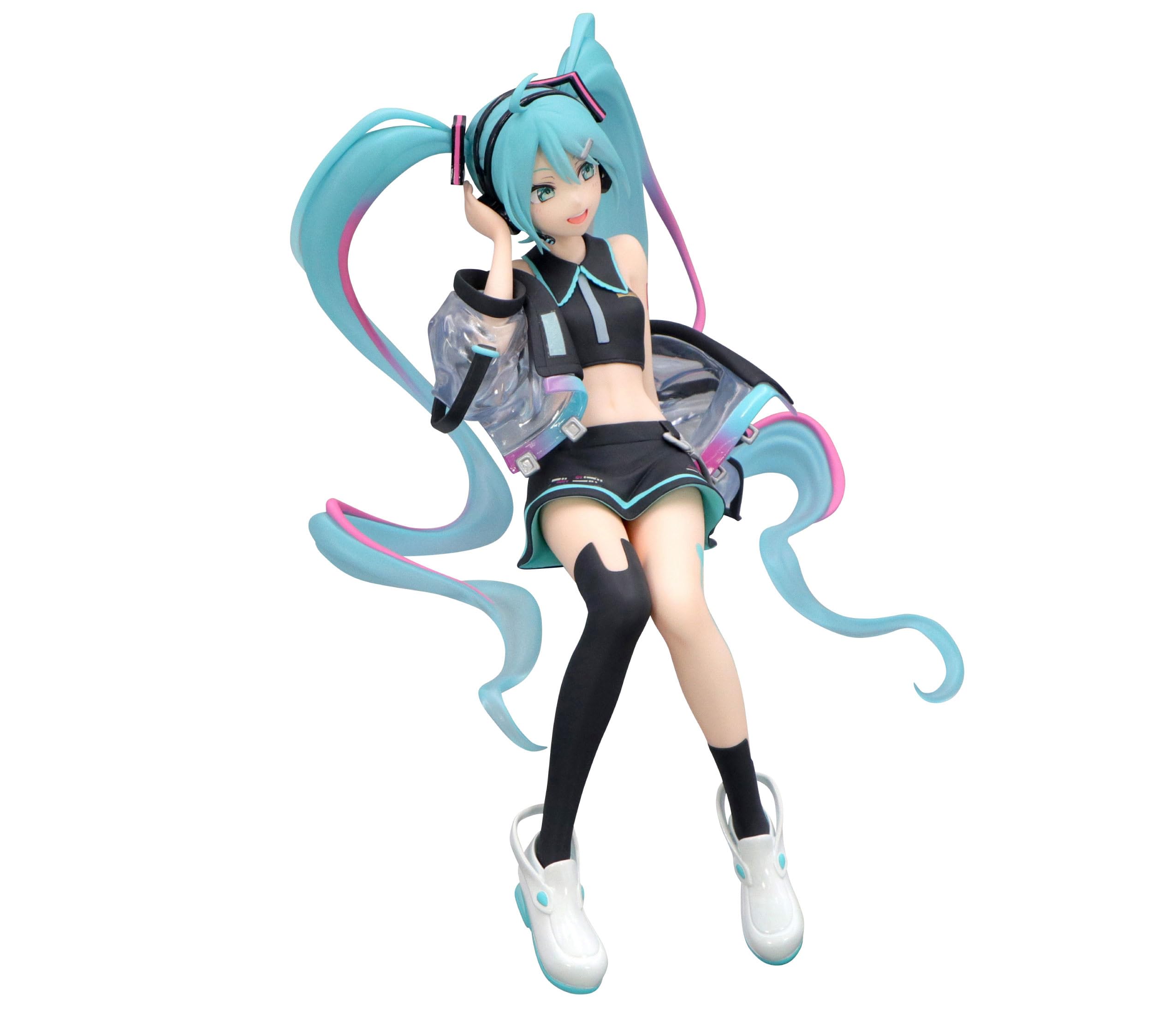 FURYU Hatsune Miku Neon Cyber glow emblem with neon accents.
