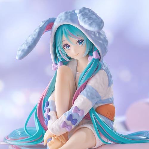 FuRyu Hatsune Miku figure on base stand for stable shelf display