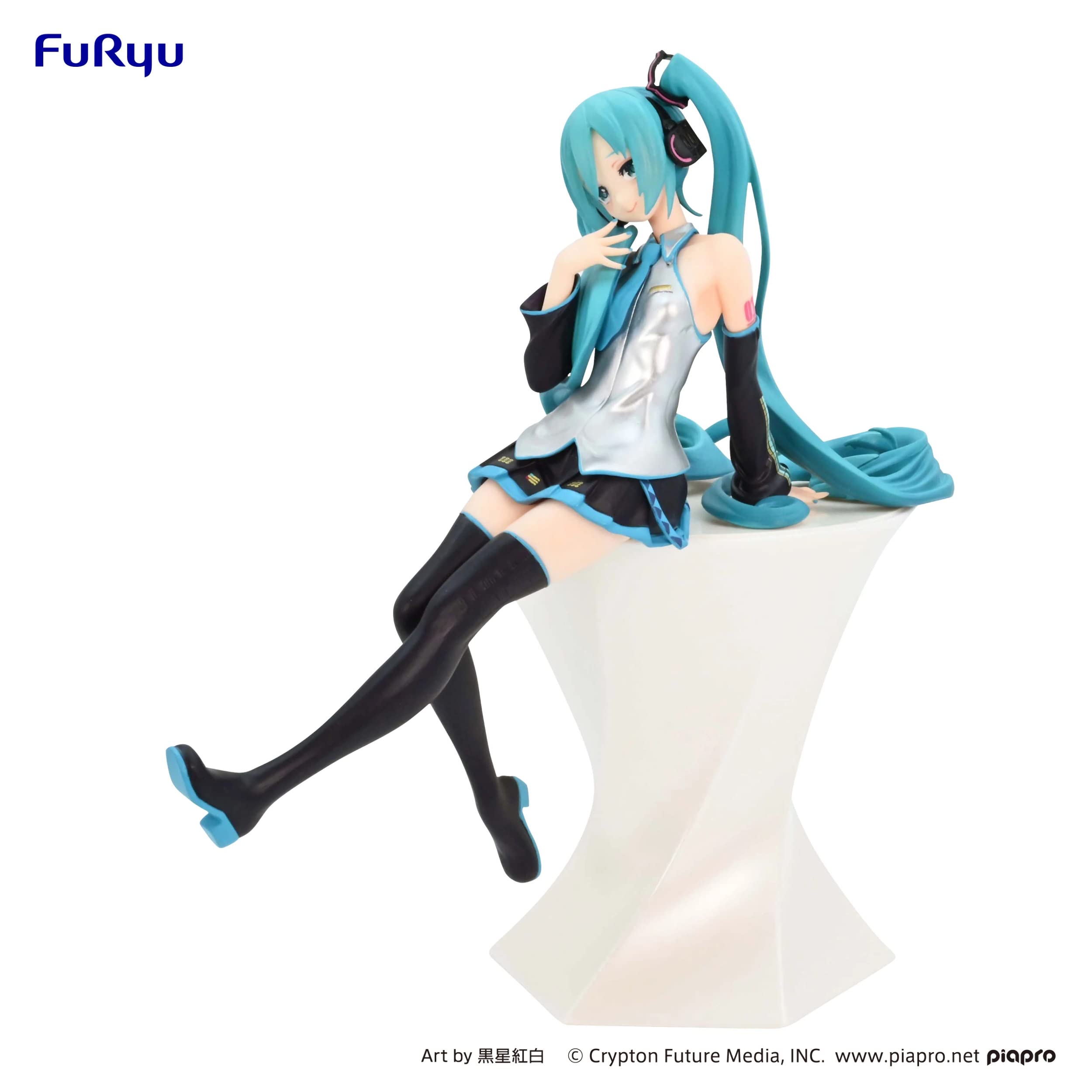 Furyu Hatsune Miku noodle stopper figure with stand showcases stable posing