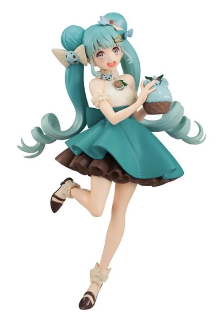 Furyu Hatsune Miku Sweet Sweets figure front view for vibrant display.
