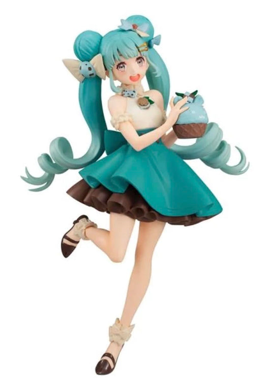 Furyu Hatsune Miku Sweet Sweets figure front view for vibrant display.