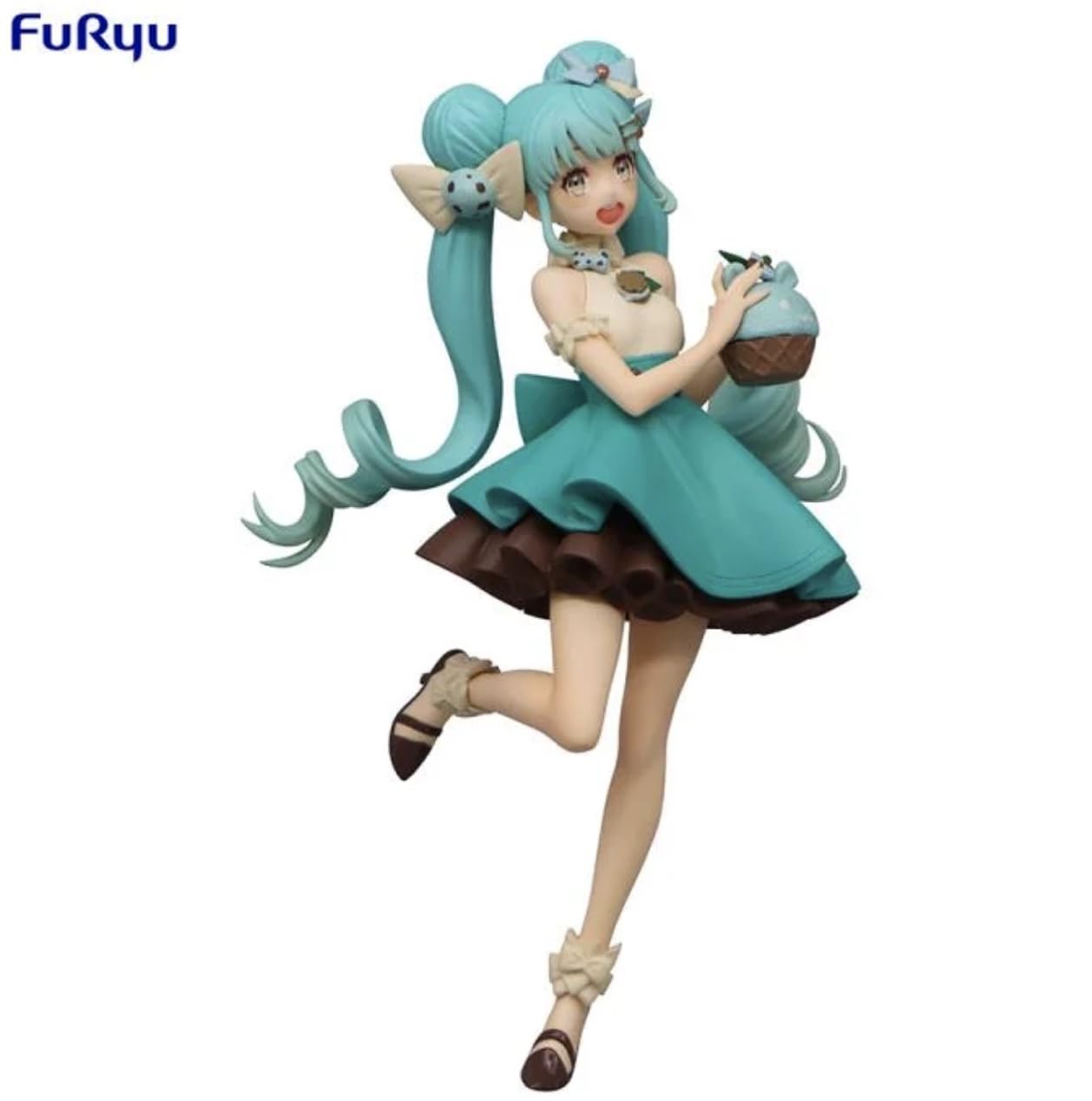 Furyu Hatsune Miku Sweet Sweets figure packaging view for safe storage.