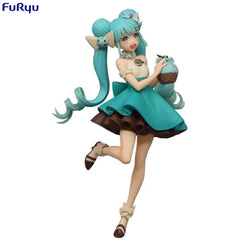 Furyu Hatsune Miku Sweet Sweets figure packaging view for safe storage.