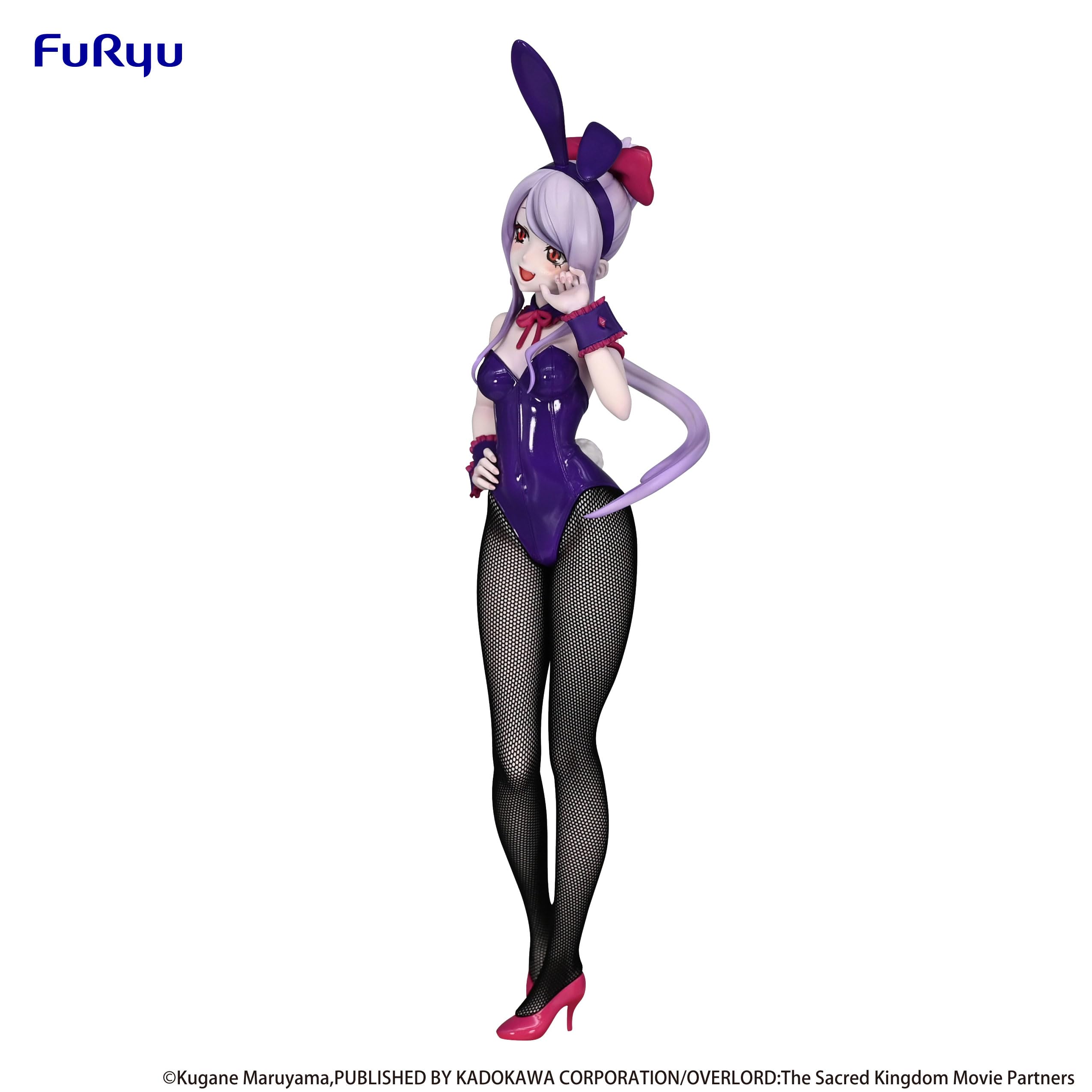 FuRyu Shalltear stands at 10 inches to fit standard display cases.