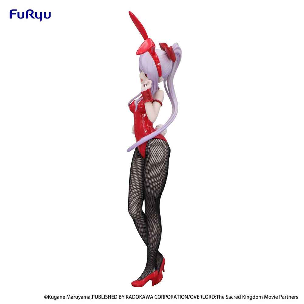 Shalltear Red Ver bunny outfit details highlight fine craftsmanship for collectors.