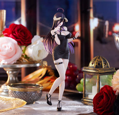 FURYU Overlord Albedo mini dress figure base stand included for stable display.